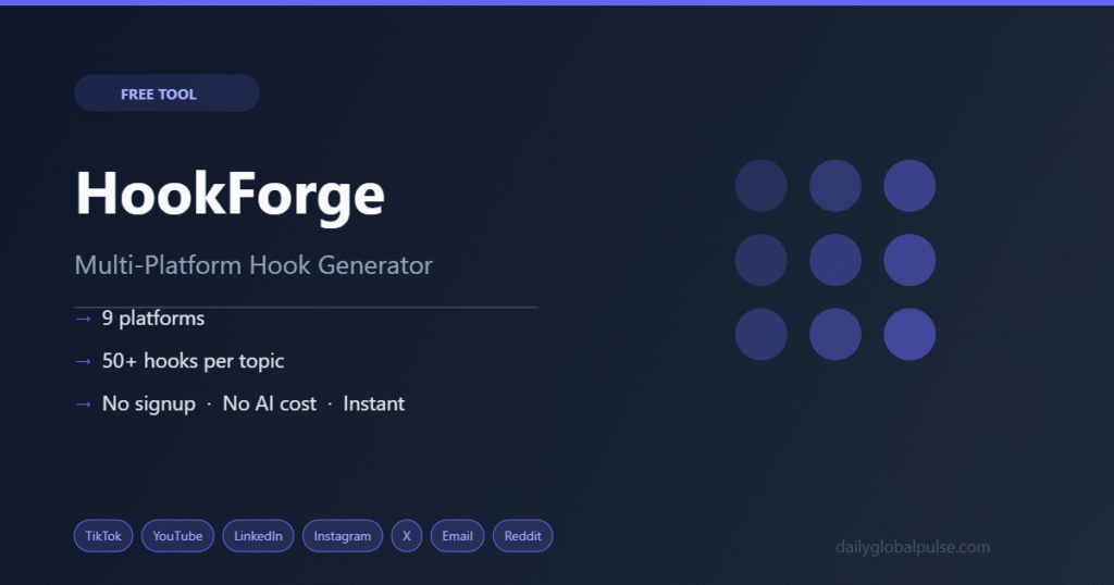 HookForge — Free Multi-Platform Hook Generator